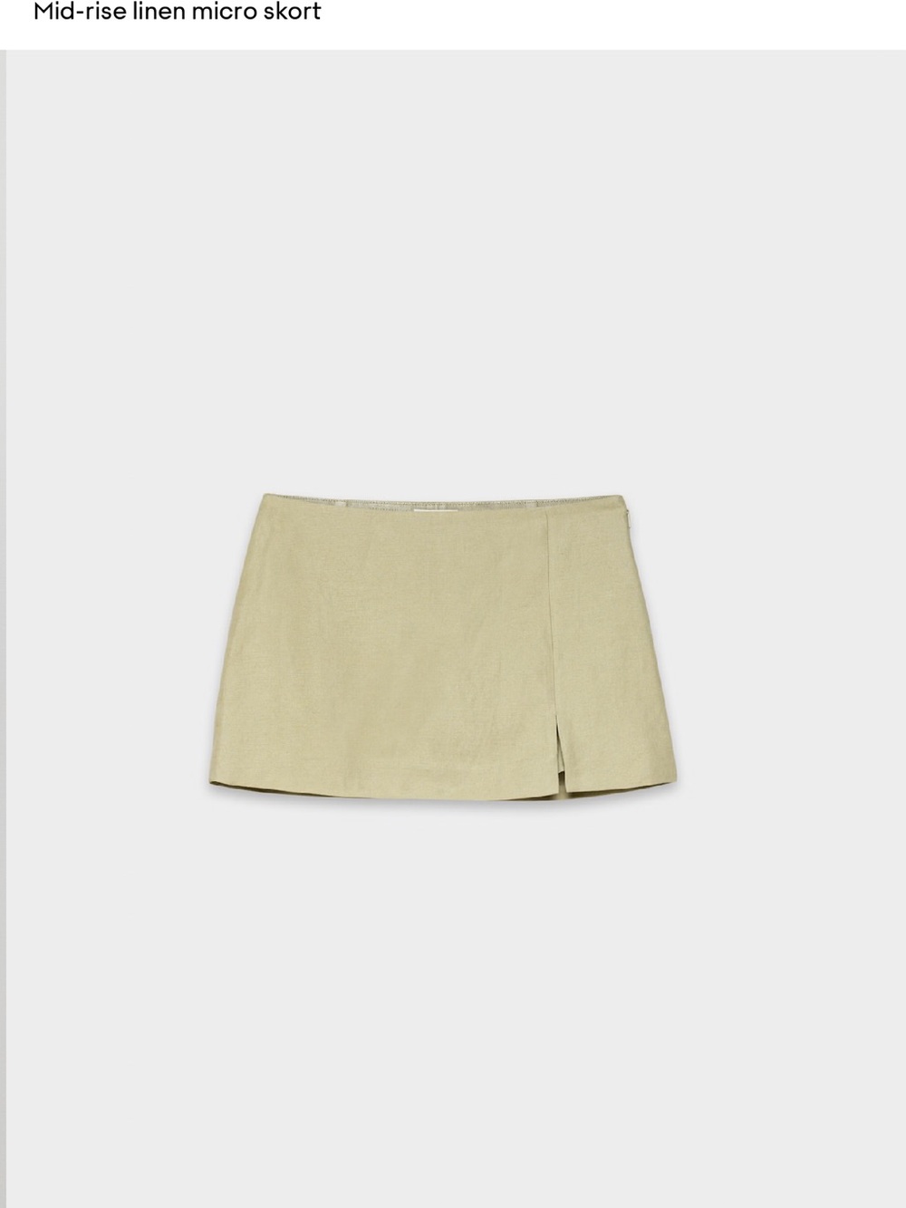NWT Aritzia Daphne Cruiselinen Skort Martini Olive size 8